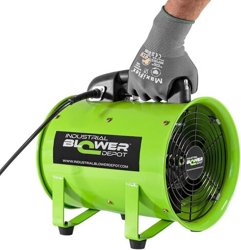 Metal Blower BIM12 2,200 CFM, Single Speed & 3/4 HP | Includes 4 EPDM Rubber Supports | Super Quiet, UV Resistant | Certified Quality & Reliability. in Kuwait