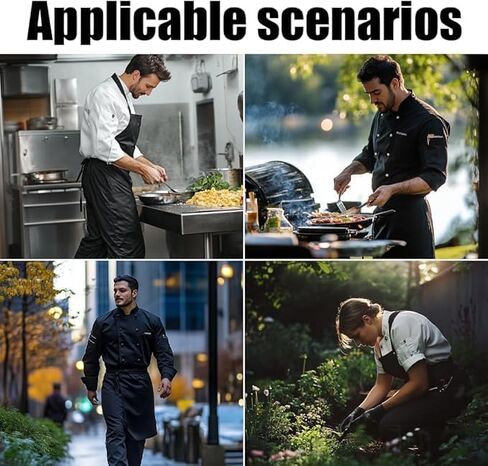 Men's 3-Pack Chef Pants - Lightweight Elastic Waist Work Pants for Kitchen & Restaurant in Kuwait