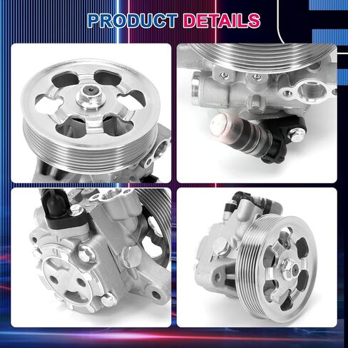 Power Steering Pump Compatible with Nissan & INFINITI, Armada, TITAN, Pathfinder, QX56, V8 5.6L- 2010-2015, Replacement OE 9901143,49110ZV00A,21494, 13698 - Includes Pulley & Kit in Kuwait