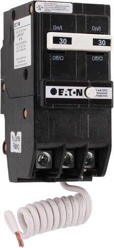 CUTLER-HAMMER BRN230GF 30 Amp Double Pole Circuit Breaker - GFCI Protection, 120/240V, Pigtail Neutral, UL Listed (1) in Saudi Arabia