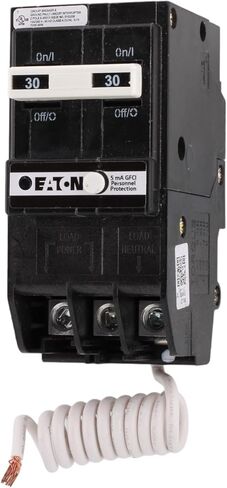 CUTLER-HAMMER BRN230GF 30 Amp Double Pole Circuit Breaker - GFCI Protection, 120/240V, Pigtail Neutral, UL Listed (1) in Saudi Arabia