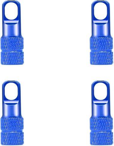 أغطية غبار الجذعية في Presta Valve مع صمامات مزيل الصمامات - الأغطية ذات الوزن الأوليوانيوم أغطية صمام هواء للدراجات على الطريق - 4 حزمة in Kuwait