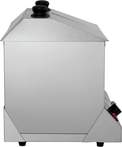 Kratos Countertop Electric Hot Dog Steamer, Commercial Hot Dog/Bun Merchandiser, Holds 200 Hot Dogs and 48 Buns, Stainless Steel, 120V, 1300W (29M-056) in Saudi Arabia