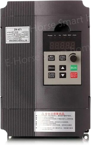VFD Converter VFD 1.5KW/2.2KW/4KW CoolClassic Frequency Converter ZW-AT1 3P 220V Output XSY-AT1 wyt6(1.5KW 220V(Black)) in Saudi Arabia