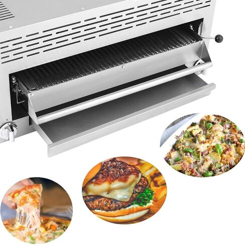 ATOSA US CookRite ATSB-36 Commercial Cheese Melter Salamander Broiler Infrared Raclette Countertop Grill Natural Gas 36-43,000 BTU in Saudi Arabia