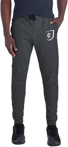 Jogger Sweatpants المرخص رسميًا للجنسين للرجال والنساء مع جيوب الشعار الأساسي الشعار هيذر مجموعة هيذر in Saudi Arabia