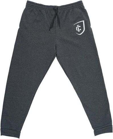 Jogger Sweatpants المرخص رسميًا للجنسين للرجال والنساء مع جيوب الشعار الأساسي الشعار هيذر مجموعة هيذر in Saudi Arabia