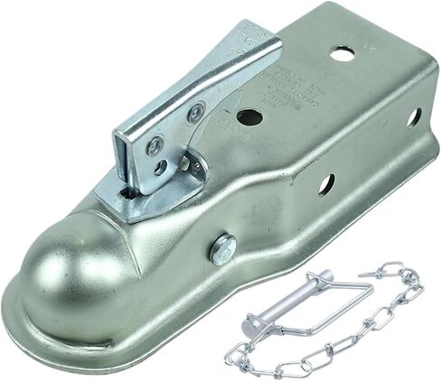 2 X 3 Inch 5000 Lbs Trailer Coupler Hitch Ball Coupling Straight Tongue RV Parts Camper Caravan Accessories in Saudi Arabia