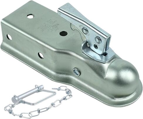 2 X 3 Inch 5000 Lbs Trailer Coupler Hitch Ball Coupling Straight Tongue RV Parts Camper Caravan Accessories in Saudi Arabia