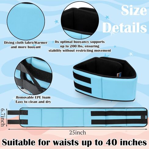 Swim Belt for Adults Swim Floating Belt with Adjustable Pool Weights for Water Exercise Training Equipment Tools for Adults Water Aerobic Pool Exercises and Workouts in Saudi Arabia