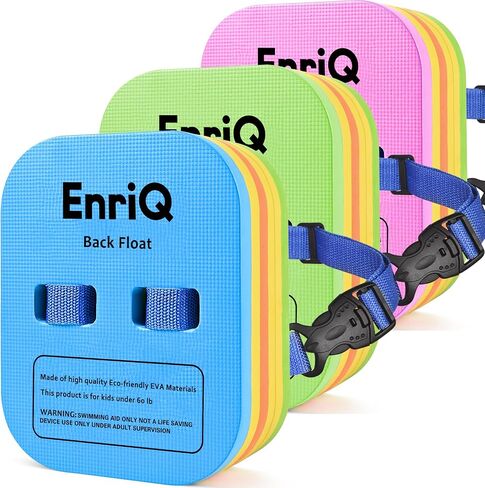 Back Float Safety Swimming Bubble with 3 Layers Swim Belts Floaties Device for Kids Swimming Floats Secure Clip Buckle Swim Floaties for Swimming Beginners Sport Pool Lesson in Kuwait