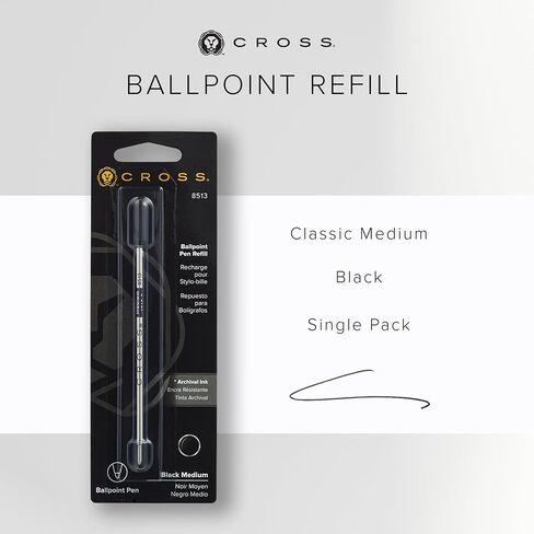 Cross Universal Ballpoint Pen Refill, Fine Point, Blue, 2-Pack (8512-2) in Saudi Arabia