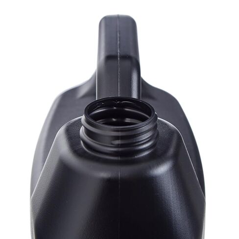 Hudson Exchange 1 Gallon (6 Pack) Large F-Style Plastic Jug Container Bottle with Cap, Food Grade BPA Free HDPE, Black, (1003+1106-3) in Kuwait