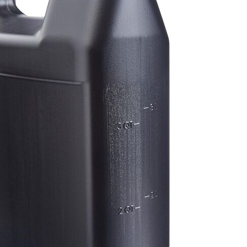 Hudson Exchange 1 Gallon (6 Pack) Large F-Style Plastic Jug Container Bottle with Cap, Food Grade BPA Free HDPE, Black, (1003+1106-3) in Kuwait