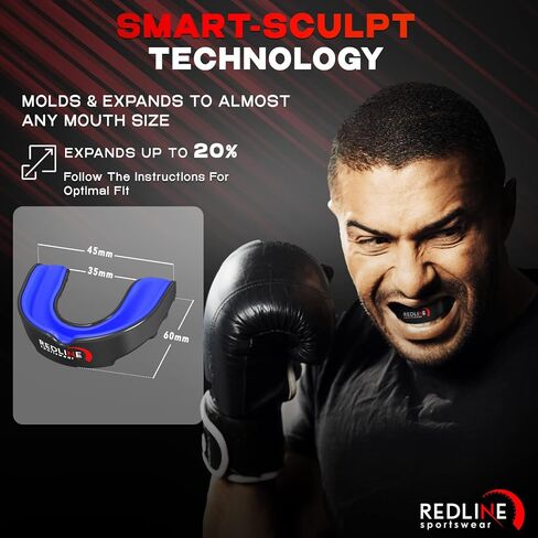 حارس الفم الرياضي للملاكمة ، كرة القدم ، MMA ، المصارعة ، Muay Thai ، Hockey & Lacrosse Custom Fit Fatguard للرجال ، النساء ، الأطفال والشباب ، مريح ، BPA مجاني ، أقواس متوافقة in Kuwait