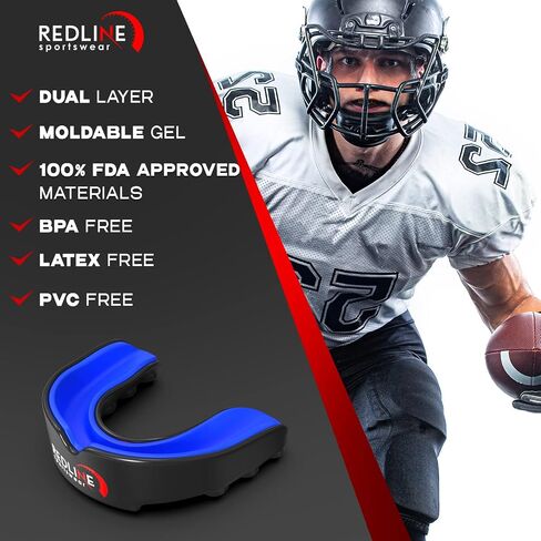 حارس الفم الرياضي للملاكمة ، كرة القدم ، MMA ، المصارعة ، Muay Thai ، Hockey & Lacrosse Custom Fit Fatguard للرجال ، النساء ، الأطفال والشباب ، مريح ، BPA مجاني ، أقواس متوافقة in Kuwait
