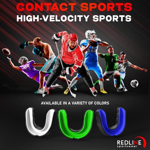 حارس الفم الرياضي للملاكمة ، كرة القدم ، MMA ، المصارعة ، Muay Thai ، Hockey & Lacrosse Custom Fit Fatguard للرجال ، النساء ، الأطفال والشباب ، مريح ، BPA مجاني ، أقواس متوافقة in Kuwait