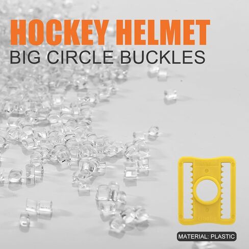 GY Hockey Moal Mask Mask Clips 10 Pack - 3 × 2.6 سم (1.18 × 1.02 بوصة) - أبازيم خوذة بديلة من البلاستيك (PC) لخوذات مرمى الهوكي الجليدية in Saudi Arabia