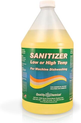 Quality Chemical Chloro-Guard Chlorine Low Temp Dish Sanitizer for Machine Dishwashing, Bulk Sanitizer - Gallon Refill for Cleaning and Sanitizing 128 oz (pack of 1) in Saudi Arabia