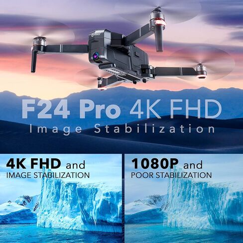Contixo F28 GPS Drone with Camera for Adults Beginners, Foldable FPV Drone with Auto Follow, One Key Return, Waypoint Flight, Selfie Mode, 23 Min Flight Time, Carrying Case, No FAA Registration in Kuwait