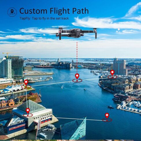 Contixo F28 GPS Drone with Camera for Adults Beginners, Foldable FPV Drone with Auto Follow, One Key Return, Waypoint Flight, Selfie Mode, 23 Min Flight Time, Carrying Case, No FAA Registration in Kuwait