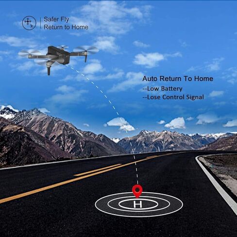 Contixo F28 GPS Drone with Camera for Adults Beginners, Foldable FPV Drone with Auto Follow, One Key Return, Waypoint Flight, Selfie Mode, 23 Min Flight Time, Carrying Case, No FAA Registration in Kuwait