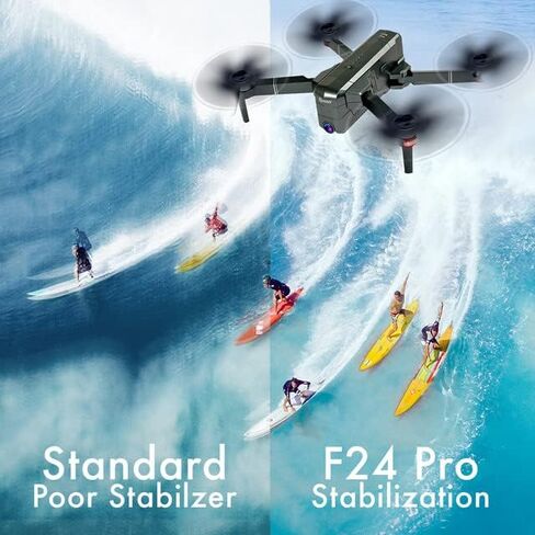 Contixo F28 GPS Drone with Camera for Adults Beginners, Foldable FPV Drone with Auto Follow, One Key Return, Waypoint Flight, Selfie Mode, 23 Min Flight Time, Carrying Case, No FAA Registration in Kuwait