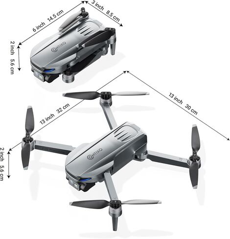 Contixo F23 GPS Drone With Camera, 46 Min Flight Time, 4.5" Screen Remote, Follow Me, Waypoints, 5GHz FPV Transmission, Return to Home, Hand Gestures, Orbit Mode Foldable Drones For Teens & Adults in Saudi Arabia
