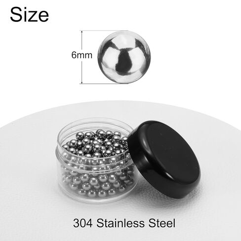 uxcell 500 Pcs 3 mm Bearing Balls 304 Stainless Steel Ball G100 Precision Balls in Saudi Arabia
