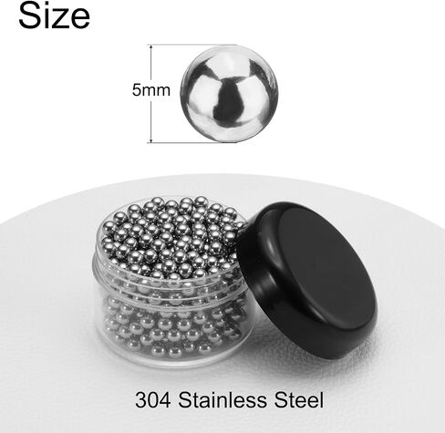 uxcell 500 Pcs 3 mm Bearing Balls 304 Stainless Steel Ball G100 Precision Balls in Saudi Arabia