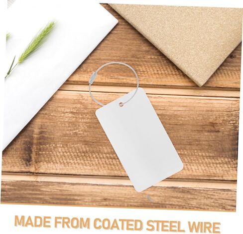 Cabilock 12pcs Sturdy Cable Keychain Luggage Tag Wire Loops Coated Steel Wire Security Lanyard Versatile for Travel in Saudi Arabia