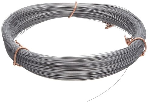 سلك فولاذي عالي الكربون ، نهاية #2B (سلس) ، مزاج صلب كامل ، ASTM A228 ، 0.024 "قطره ، طول 162" ، تحمل الدقة in Kuwait