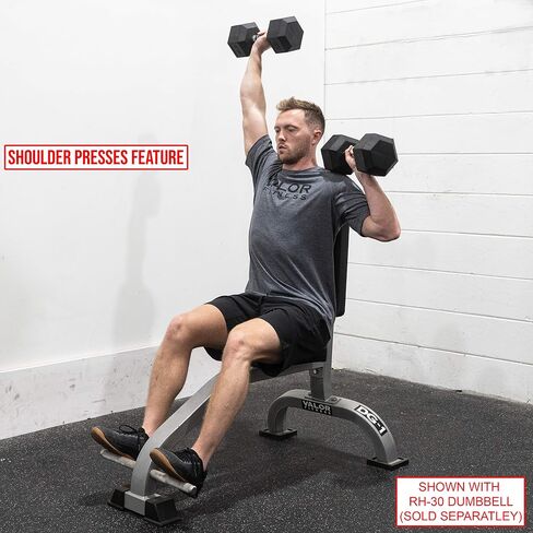 Valor Fitness Upright Stationary Weight Bench – Shoulder Press Bench for Strength Training, Arms, Biceps, Triceps, and Home Gym Workouts in Kuwait