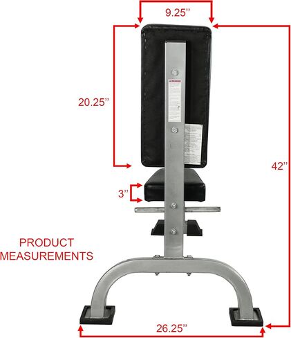 Valor Fitness Upright Stationary Weight Bench – Shoulder Press Bench for Strength Training, Arms, Biceps, Triceps, and Home Gym Workouts in Kuwait