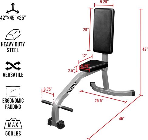 Valor Fitness Upright Stationary Weight Bench – Shoulder Press Bench for Strength Training, Arms, Biceps, Triceps, and Home Gym Workouts in Kuwait
