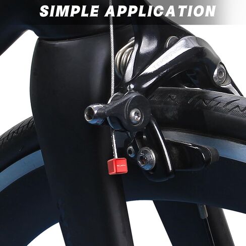 أغطية نهاية كابل الدراجة ، تجعيد كابل السبائك للدراجات على الطرق والجبال - تشمل أغطية ذيل سلك مربعة ، ومسامير عداد الماكينة و swansagonal spanner | نصائح متينة وآمنة الفرامل/كبل التحول in Kuwait