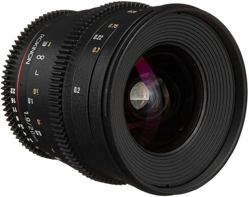 Rokinon 20mm T1.9 Cine DS AS ED UMC Wide Angle Cine Lens for Canon EF | Cinema lens provides smooth manual focus and consistent optical performance for professional video production. in Saudi Arabia