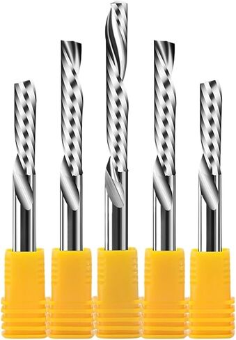 VSHARP AAA غادر القاطع الطحن الحلزوني لأسفل مقطع واحد CNC الطاحونة CNC 1 8 10 ملم شانك نقش البتات التنغستن الصلب (8x17x55) in Saudi Arabia