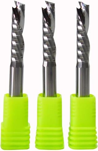 Up & Down Cutter 1 Flute Spiral Carbide Mill Tools Woodwork Tools for Compression Wood End Milling Router Bits (4x32) in Saudi Arabia