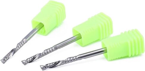 Up & Down Cutter 1 Flute Spiral Carbide Mill Tools Woodwork Tools for Compression Wood End Milling Router Bits (4x32) in Saudi Arabia