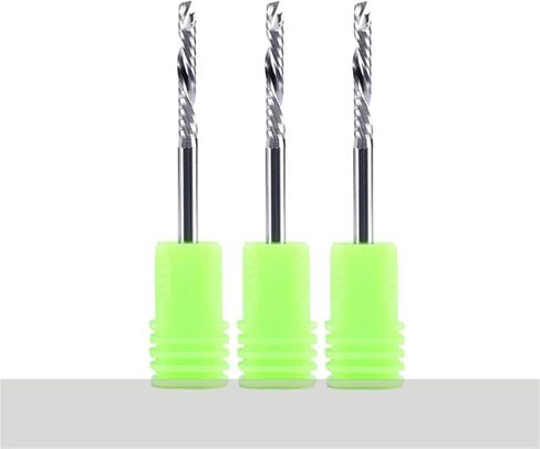 Up & Down Cutter 1 Flute Spiral Carbide Mill Tools Woodwork Tools for Compression Wood End Milling Router Bits (4x32) in Saudi Arabia