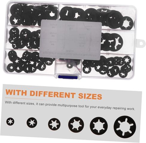 AmoSfun المنغنيز الصلب بلوم بلوم بلوم مقاطع الاحتفاظ بتشكيلة 65pcs لتطبيقات السيارات والتطبيقات الميكانيكية سوداء وموثوقة in Saudi Arabia