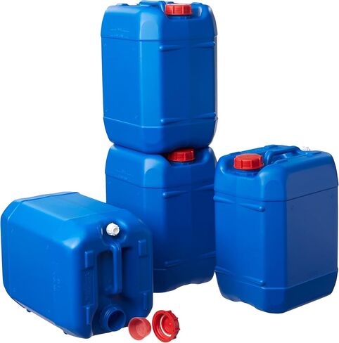 Hudson Exchange 5 جالون (20 لتر) معالجة حاوية مع CAP ، HDPE ، الأزرق in Saudi Arabia