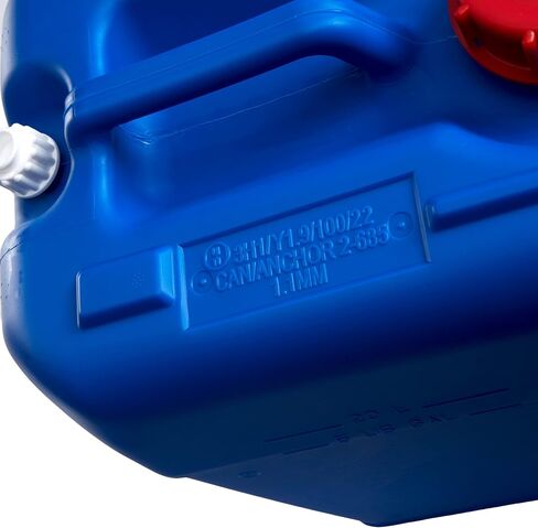 Hudson Exchange 5 جالون (20 لتر) معالجة حاوية مع CAP ، HDPE ، الأزرق in Saudi Arabia