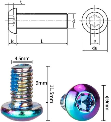 ZTTO 220mm Bike Disc Brake Rotor Thicken 2.3mm, More Durable Stainless Steel Bicycle Disc Brake Rotor with Colored Bolts for Road Bike, Mountain Bike, MTB, BMX (220mm) in Saudi Arabia