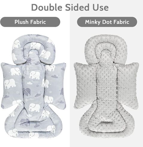 TANOFAR Car Seat Head Support Baby - Infant Car Seat Insert for Newborn Girls Boys - Soft Carseat Head Support for Infant - Newborn Carseat Insert for Car Seats, Strollers, Swings (Purple Floral) in Saudi Arabia