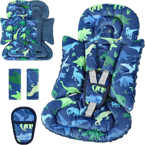 TANOFAR Car Seat Head Support Baby - Infant Car Seat Insert for Newborn Girls Boys - Soft Carseat Head Support for Infant - Newborn Carseat Insert for Car Seats, Strollers, Swings (Purple Floral) in Saudi Arabia