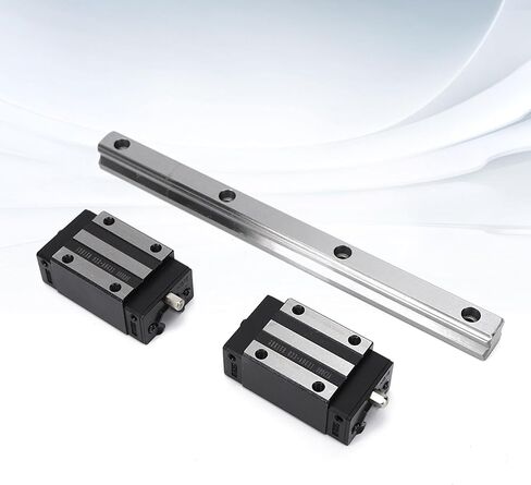 HG15 دليل خطية السكك الحديدية 2PCs مع 4pcs كتلة شريحة عالية الدقة تبادل قوي لآلات CNC الأتمتة الصناعية البناء الحديد الزهر متين (HG15-200mm) in Kuwait