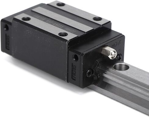 HG15 دليل خطية السكك الحديدية 2PCs مع 4pcs كتلة شريحة عالية الدقة تبادل قوي لآلات CNC الأتمتة الصناعية البناء الحديد الزهر متين (HG15-200mm) in Kuwait
