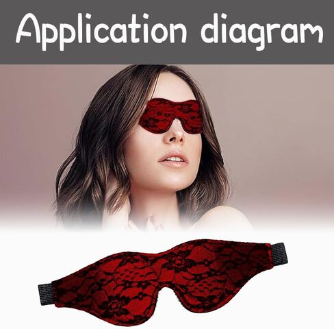 Satin Eye Mask, Soft Comfortable Silk Sleeping Cover Blindfold Tie for Valentine's Day Gift, Sleep Blindfold for Adults Play in Saudi Arabia